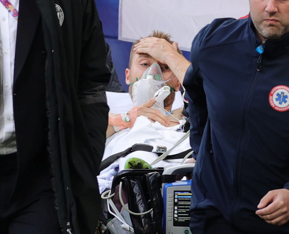 Eriksen suffered a cardiac arrest during Denmark's clash with Finland at Euro 2020